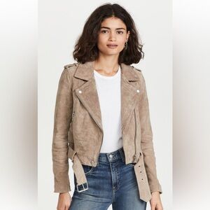 Suede Blank NYC Moto Jacket size Small